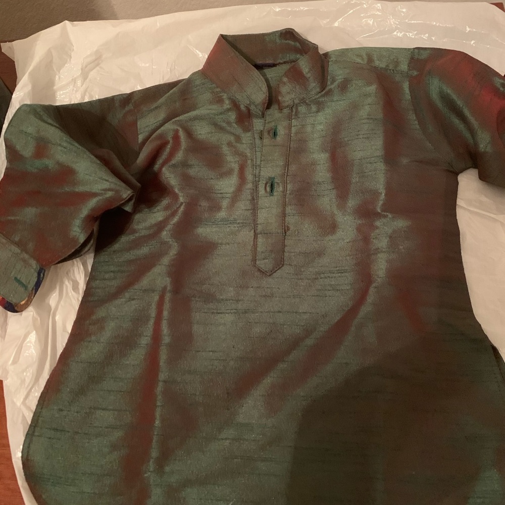 Dark Green Little Girls Top